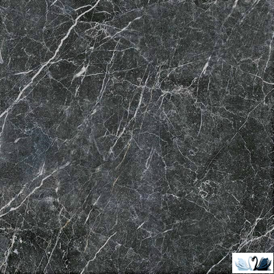 Керамогранит Гранитея Пайер Черный 60 х 60 см матовый мрамор