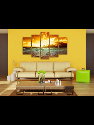 Модульная картина "Красное море"