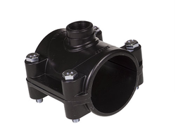 ПНД седелка ПЭ с внутр.труб.рез.63-3/4" 4болта(обж) [48029]