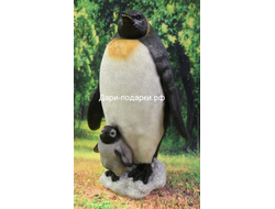 ПИНГВИН С ПИНГВИНЁНКОМ 46*32см полистоун Россия 2428/012463