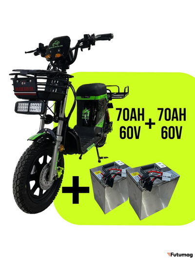 Электровелосипед Monster Maikaolin H18 PRO 70AH 60V с дополнительным аккумулятором