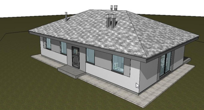 Одноэтажный дом с тремя спальнями 103м² (S29)