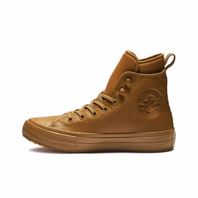 Converse Waterproof высокие коричневые зимние кожаные
