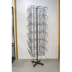 Вертушка островная с карманами А4 (48 шт.). Размер: 2070*670*670 мм.