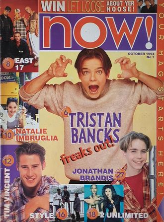 NOW! Magazine Tristan Bancks, Jonathan Brandis, East 17 Cover, Иностранные журналы, Intpressshop