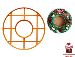 Вырубка для торта Венок 25см