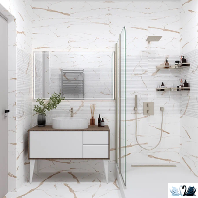 Плитка напольная Eurotile Statuario Gold 0001 40 х 40 см под мрамор