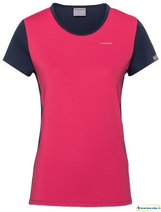 Футболка для девочек Head Mia T-Shirt G (pink/dark blue)