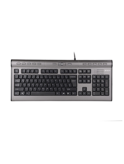 Клавиатура A4 KLS-7MUU Multimedia Slim, серебристый/черный