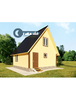 Б-19 ГАБАРИТНЫЕ РАЗМЕРЫ: (6Х6М) 2 ЭТАЖА, ОБЩАЯ ПЛОЩАДЬ: 60М²