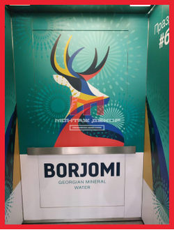 Оклейка лифта пленкой с ламинацией