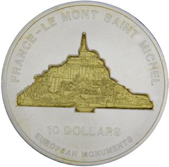 10 долларов Франция - Гора Архангела Михаила, 2006 год
