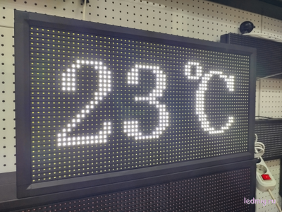 Уличные часы-[88:88]-t-370х690мм (белый)