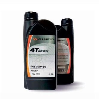 Синтетическое моторное масло VILLARTEC 4T SNOW для 4-х тактных двигателей SAE 10W-30 1 л (зимнее)