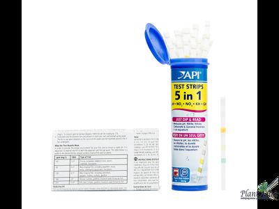 API 5-IN-1 TEST STRIPS - Тест полоски для пресной воды , 25шт