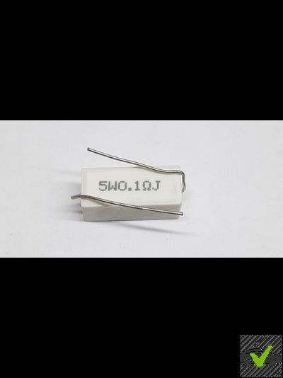 Резистор проволочный мощный (цементный) 5W0.1ΩJ