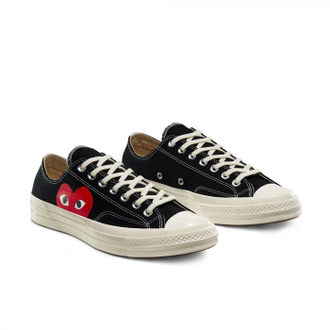 Кеды Converse X Comme Des Garçons Play Chuck 70 Low Top черные низкие