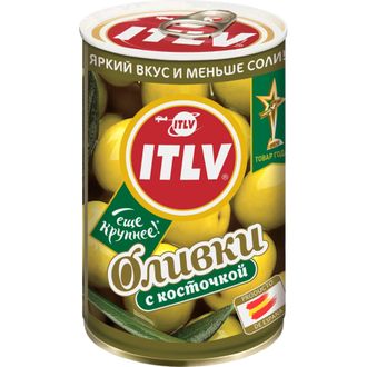 Оливки ITLV с косточкой 314мл