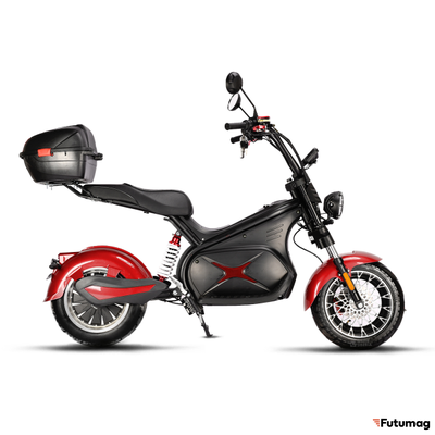 Электроскутер White Siberia BLACK SEA 5000W красный