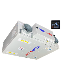 VMPVU-E-PR-300-1.8/1-1 КОМПАКТНАЯ ПРИТОЧНО-ВЫТЯЖНАЯ УСТАНОВКА С ПЛАСТИНЧАТЫМ РЕКУПЕРАТОРОМ 300 м3/ч, 1,8 kW/230VAC