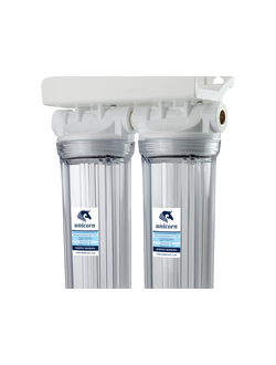 Колба для очистки воды Unicorn двойная 3Р DUO 10 1/2 (картридж пп+ угольный)