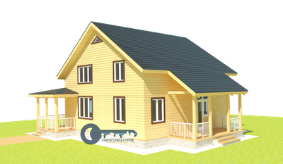 ДЖ-01 ГАБАРИТНЫЕ РАЗМЕРЫ: (10Х7,5М) 1,5 ЭТАЖА, ОБЩАЯ ПЛОЩАДЬ: 191М² (модификация 1)