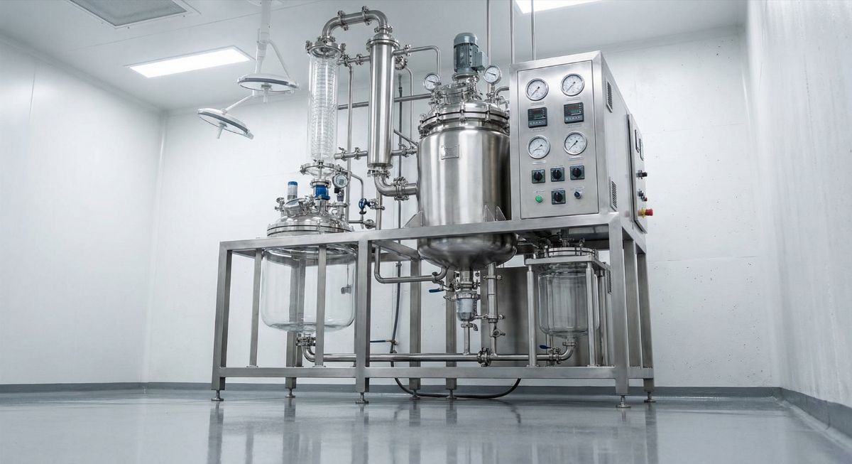 Выпарная установка в чистом фармацевтическом помещении