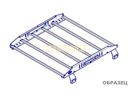 Багажник разборный высокой грузоподъёмности 8-ми опорный, 2,4х1,4м, места крепления доп.фар и номерного знака Соболь 27527 1994- (01.280.23)