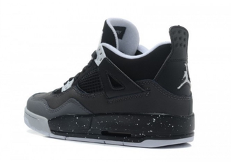 Nike Jordan 4 черные с серым (41-45) Арт. 001F