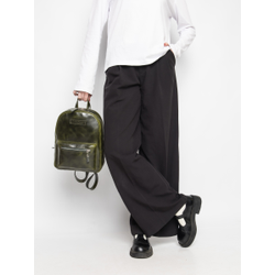 Женский кожаный рюкзак Anzolla dark green (арт. 
3040-11)