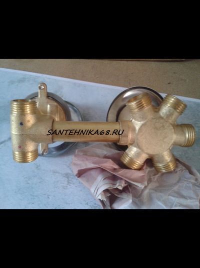 Смеситель для душевой кабины и гидробоксов 5 режимов G5-14-15 см