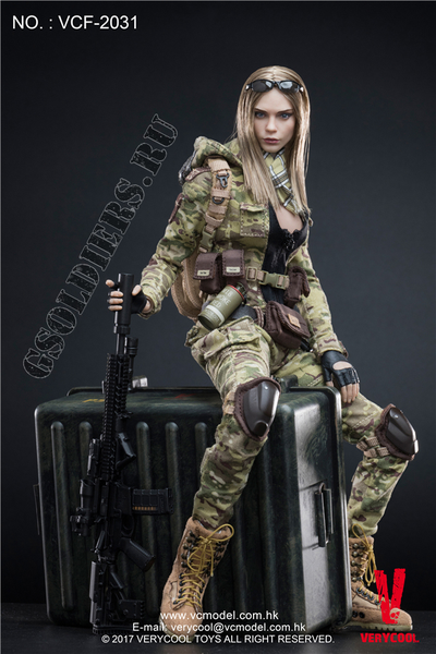 Коллекционная фигурка 1/6 MC Camouflage Women Soldier Villa (VCF-2031) - VERYCOOL