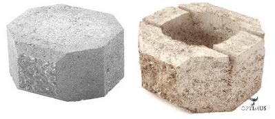 Камень для подпорной стенки (торцевой) Lakka Lohkopäätykivi серый