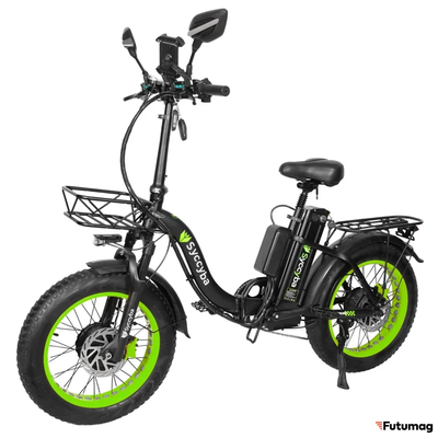 Электровелосипед Syccyba H2 DUAL зеленый