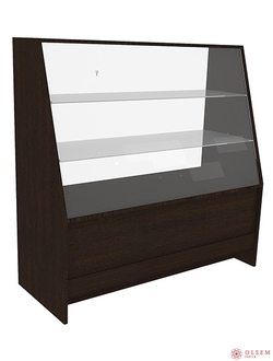 Витрина наклонная ПБН 1200х500х1200 мм (ДУБ ВЕНГЕ)