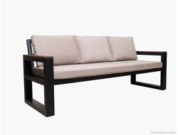 Диван Мельбурн трехместный из алюминия