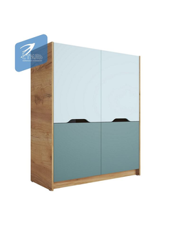 Шкаф для одежды ШК-004 РИЧ Мята/Сумеречный голубой (Стиль)