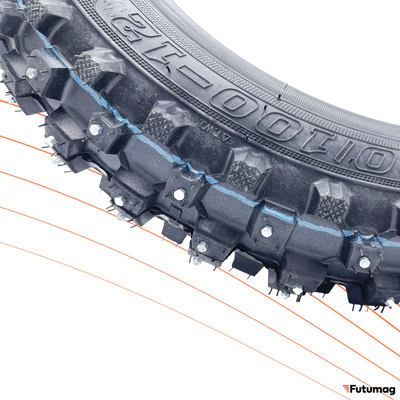 Покрышка шипованная зимняя 16x3 для электровелосипедов Monster / Minako monster , dimax monster , virus monster, Wenbo monster