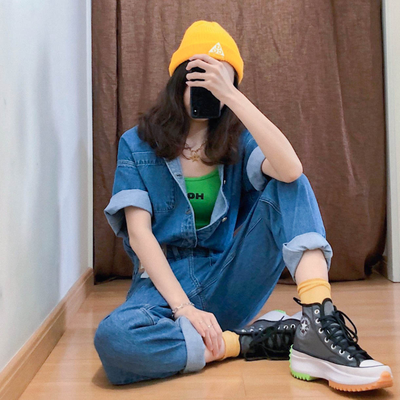 женские кеды Converse Run Star Hike High Top серые высокие 167852C