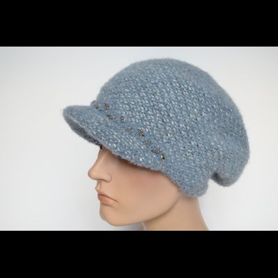 Голубая вязаная кепка Vizio Италия 8035 W