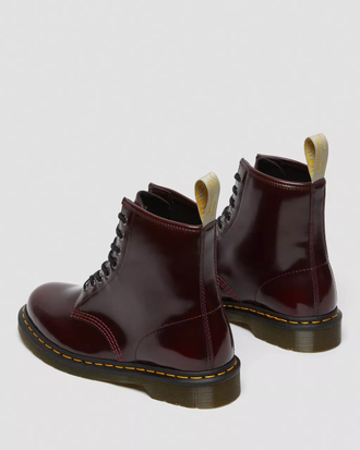 Ботинки Dr Martens 1460 Vegan Lace Up бордовые