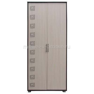 Шкаф Джон 2-х дверный с фрезеровкой