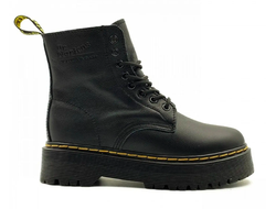 Dr. Martens Jadon Black с мехом (Черные)