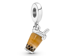 Подвеска Пандора чай с пузырьками мурманское стекло Артикул — 791685C01