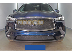 Защита радиатора Infiniti QX50 2021- black низ