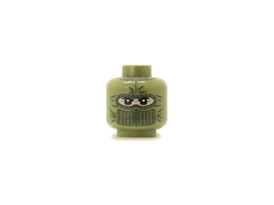 Лего голова в балаклаве (олива) В | Lego head Balaclava Head B olive