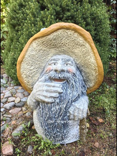 ГРИБ ПРЕДСКАЗАТЕЛЬ СЧАСТЬЯ - привлекает удачу и достаток в дом 63*48см  7кг   полистоун Россия 4376/016779**