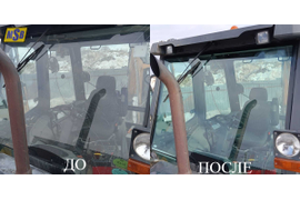 Замена лобового стекла Case 570ST