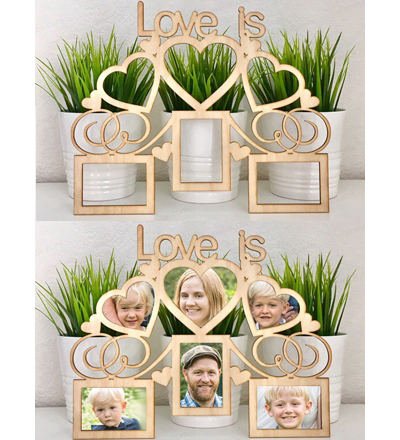 Заготовка фоторамки «Love Is»