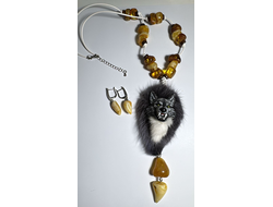 Подвеска с янтарем